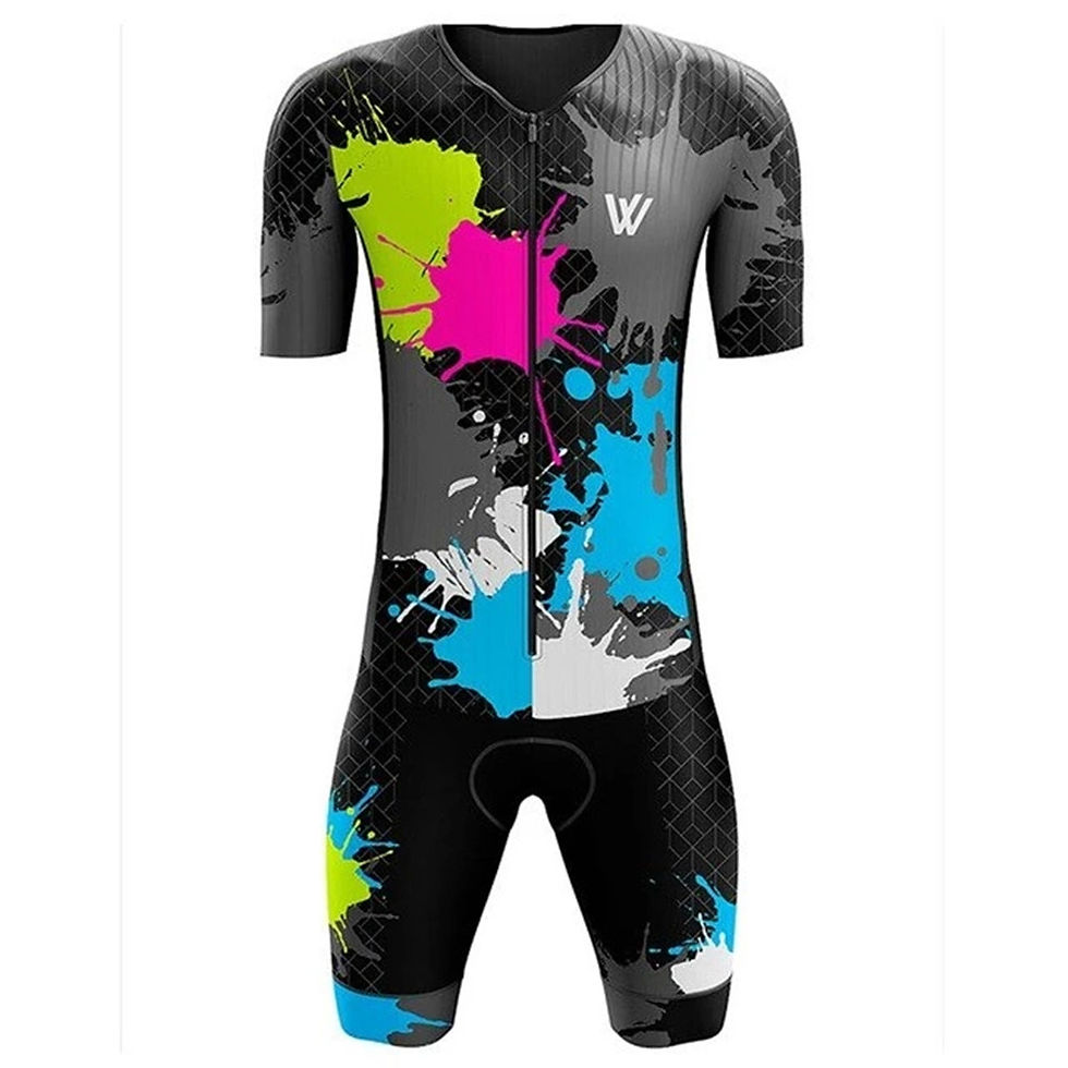 Thumbnail: Men's Elite Sleeved Triathlon Suit Short Sleeve Trisuit SpeedSuit Skinsuit Swim-