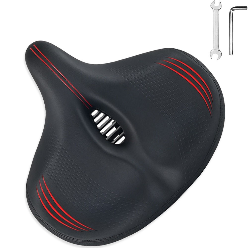 Unisex widened bicycle seat cushion, extra large and thickened bicycle seat cush