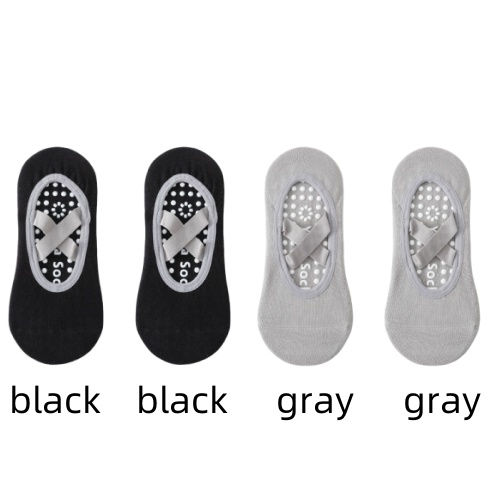 Thumbnail: 1/ 4Pair Professional Women Yoga Sock Silicone Anti-slip Ballet Pilates Socks Wo