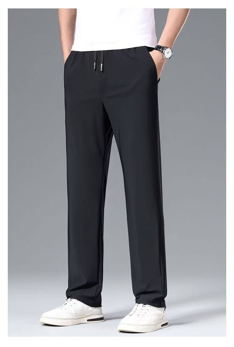 Miniaturbild: High-End Business Ice Silk Long Pants Sporty Casual Thin Men's Loose
