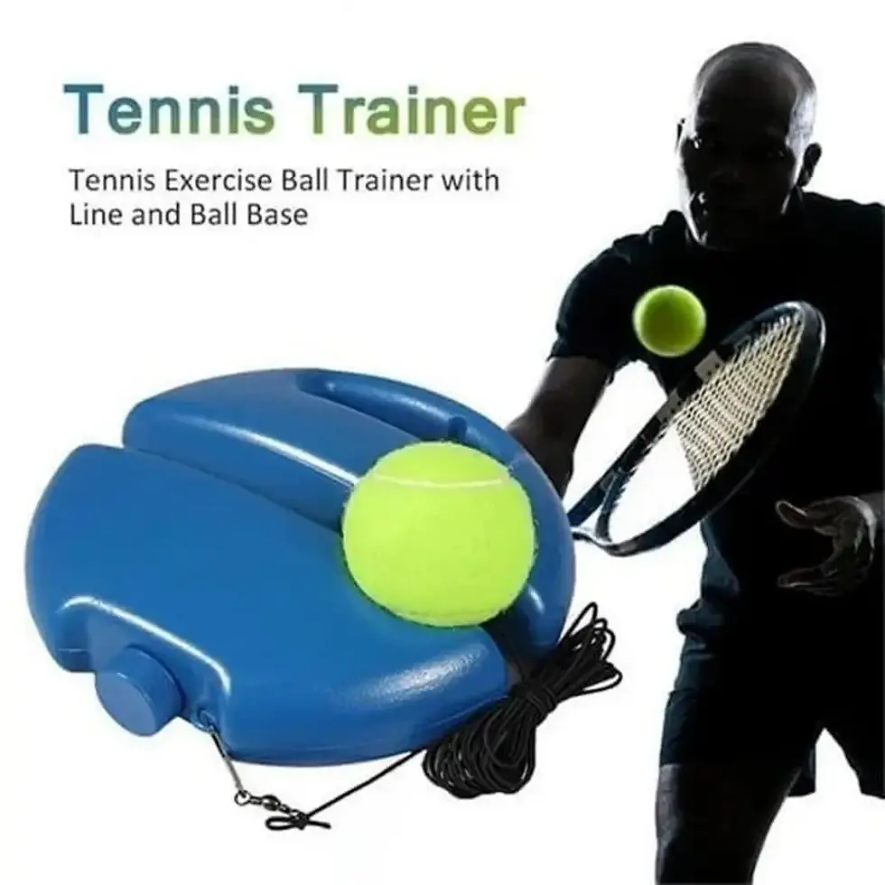 Miniaturbild: Professional Tennis Training Aids Bases With Elastic Rope Ball Practice Self-Dut