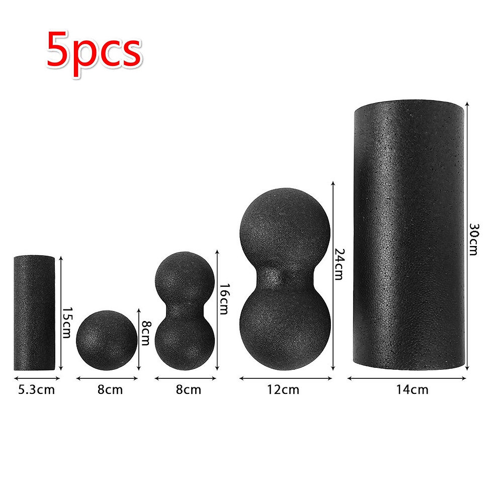 Thumbnail: 3/5pcs Yoga Massage Roller&Fitness Ball Foam Roller Set for Back Pain Self-Myofa