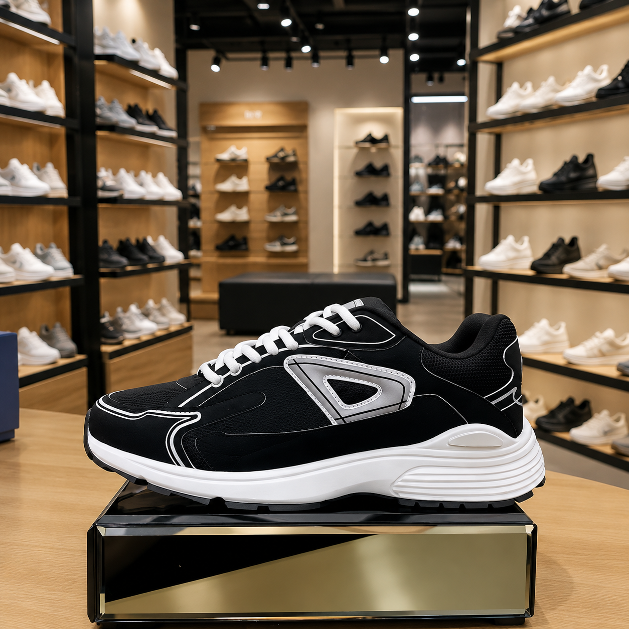 2026 Fashionable Men Shoes B30 Comfortable Women Mesh Lace Up Round Running Shoe