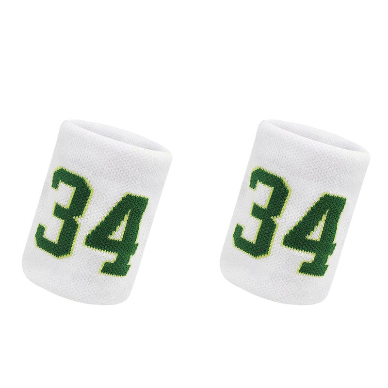 Thumbnail: 1 Pair Basketball Fitness Wristband Sport Sweatband Number 24 Sweat Wrist Suppor