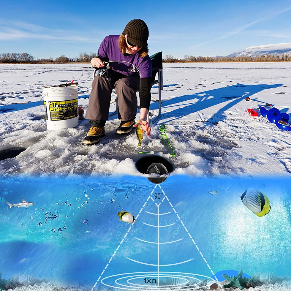 Thumbnail: Wireless Sonar Fishing Alert Fish Finder Underwater Echo Sounder Fishing Detecto