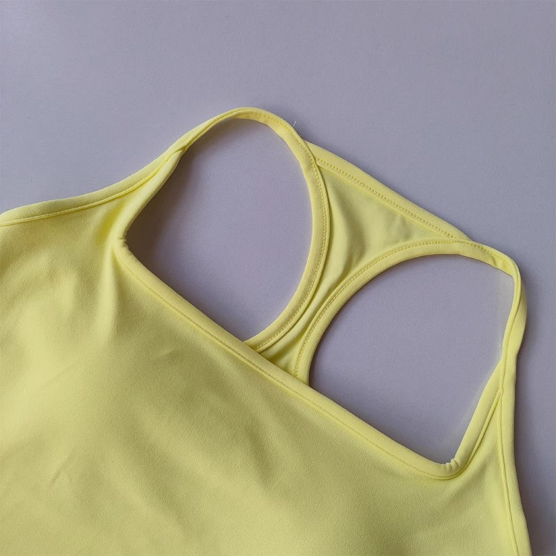 Thumbnail: Women's Pilates Tank Top Push-Up Sports Bra Hollow Breathable Fitness Bras Gym Y