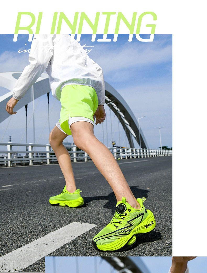 Miniaturbild: 2025 New Men's Running Shoes Cushioning Carbon Plate Racing Marathon Athletic