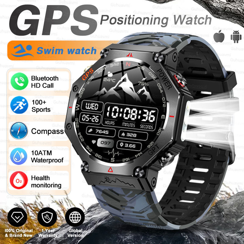 Miniaturbild: T-Rex 3 Ultra Military Grade GPS Smart Watch 10ATM Waterproof Compass Altimeter 