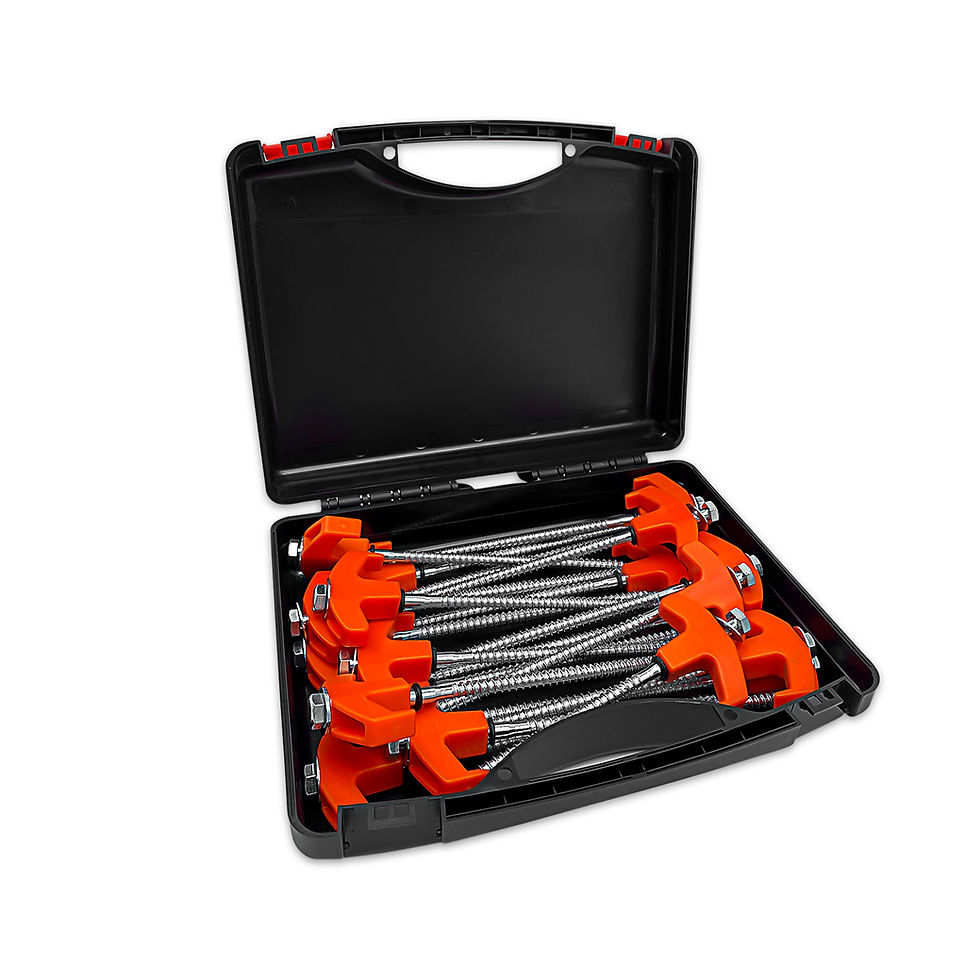 Miniaturbild: 6/20/40Pc Screw In Tent Pegs Drill Top Hard Ground Camping Awning Pegs Camping G
