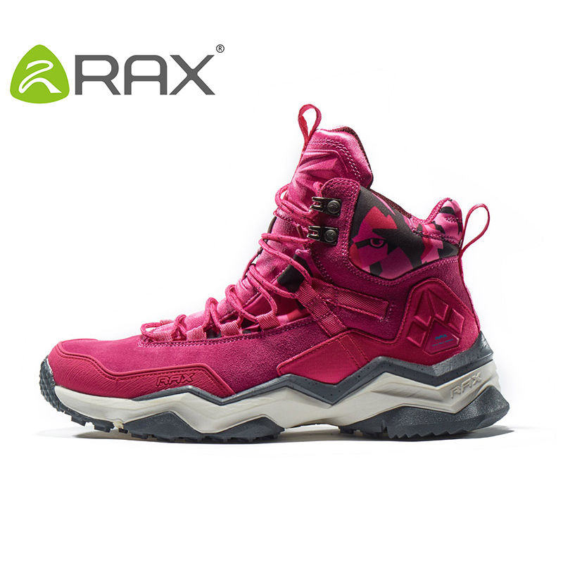Thumbnail: RAX Men Hiking Shoes Mid-top Waterproof Outdoor Sneaker Men Leather Trekking Boo