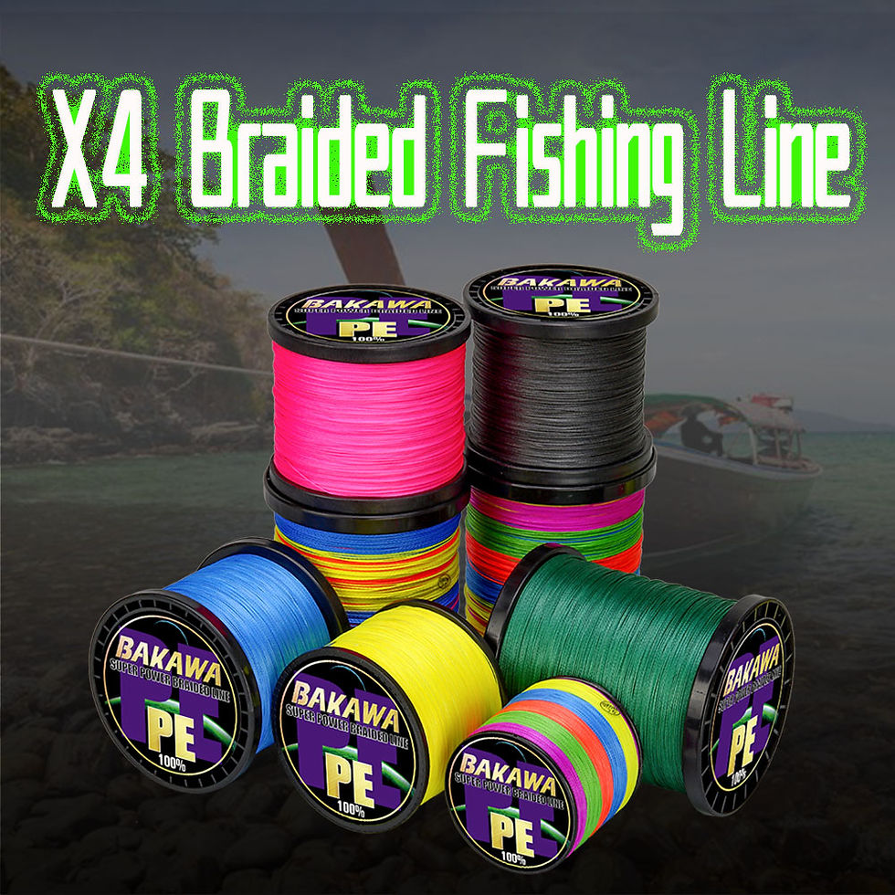 Thumbnail: BAKAWA  4 Strands Braided Fishing Lines Multifilament Pesca 100M 300M 500M 1000M