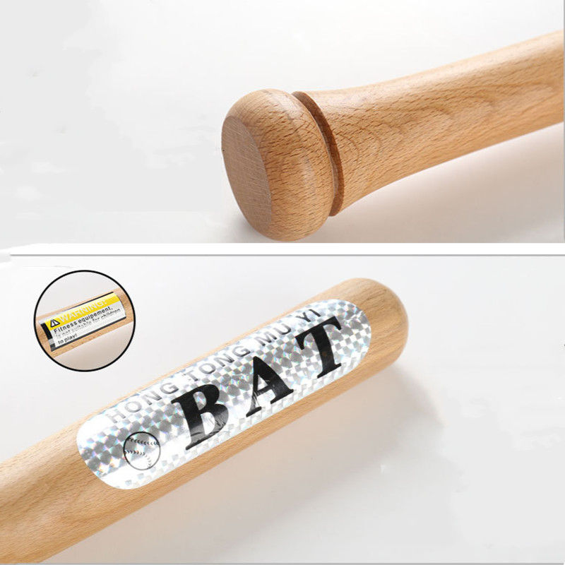 Thumbnail: Wood Baseball Bat And Softball Gloves Ball Youth Children 21inch Outdoor Sports 