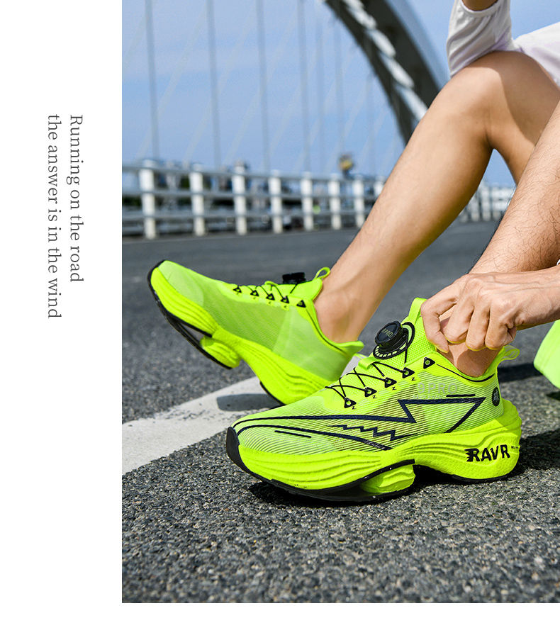 Miniaturbild: 2025 New Men's Running Shoes Cushioning Carbon Plate Racing Marathon Athletic
