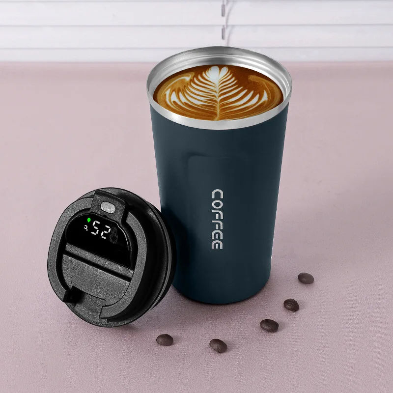 Thumbnail: 450ml Thermos Bottle Smart Display Temperature 316 Stainless Steel Vacuum Cup Of