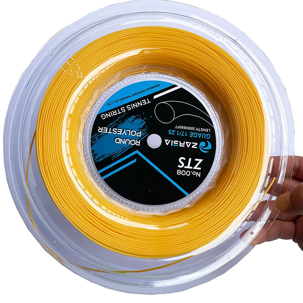 Thumbnail: 1 Big Reel ZARSIA 4G Polyester Tennis Racket String 1.25MM Durable Smooth Round 
