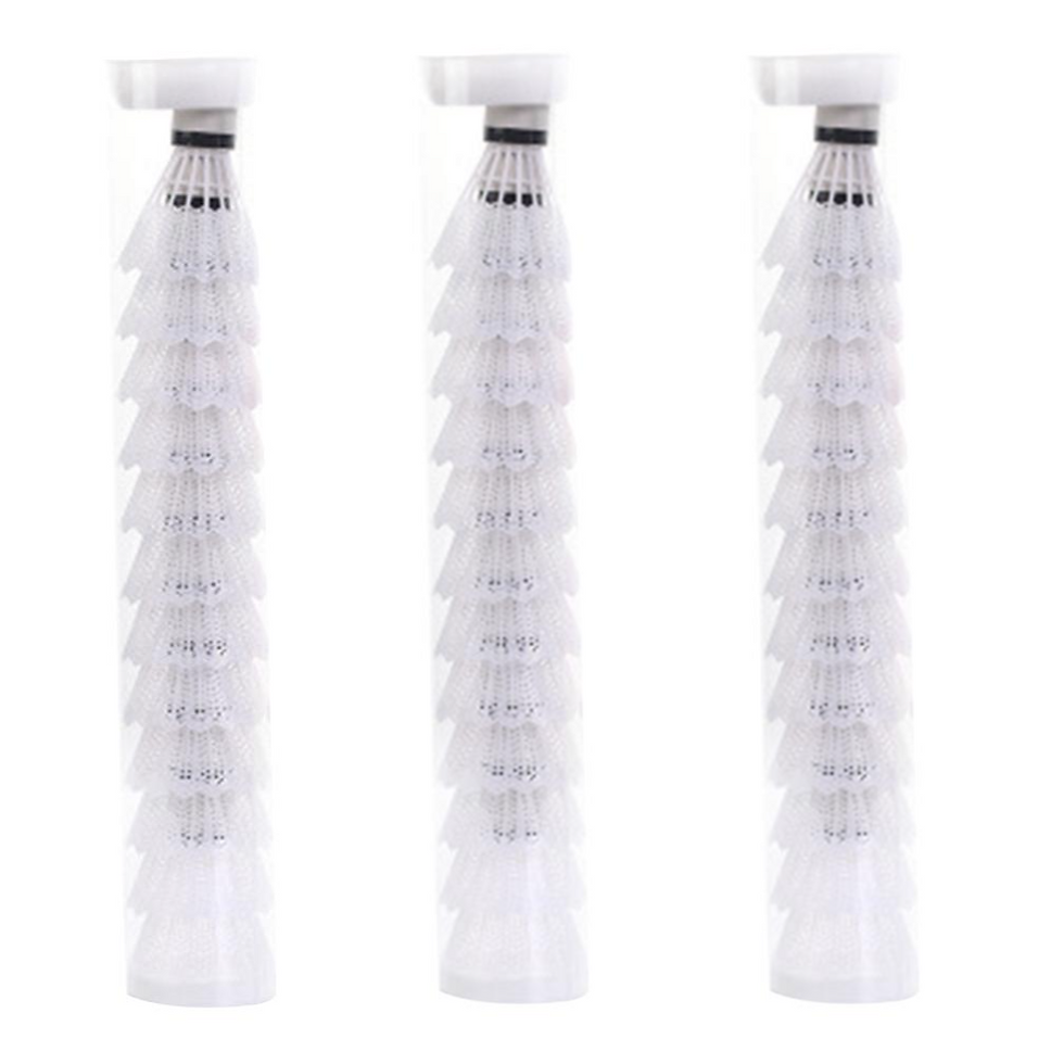 Miniaturbild: 12pcs Plastic Badminton Shuttlecock Lightweight Badminton for Hitting Practice P