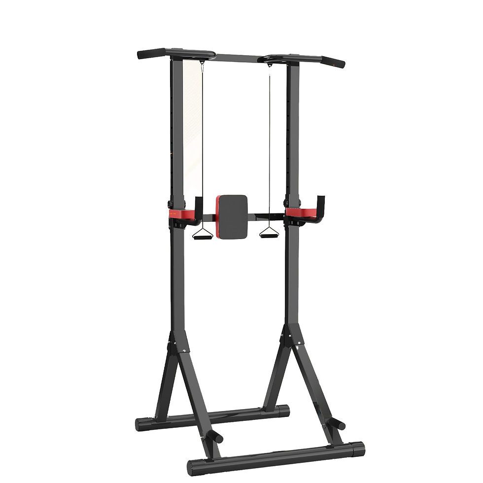 Thumbnail: Power Tower Dip Station Pull Up Bar Adjustable Multi-Function Power Tower Abdomi