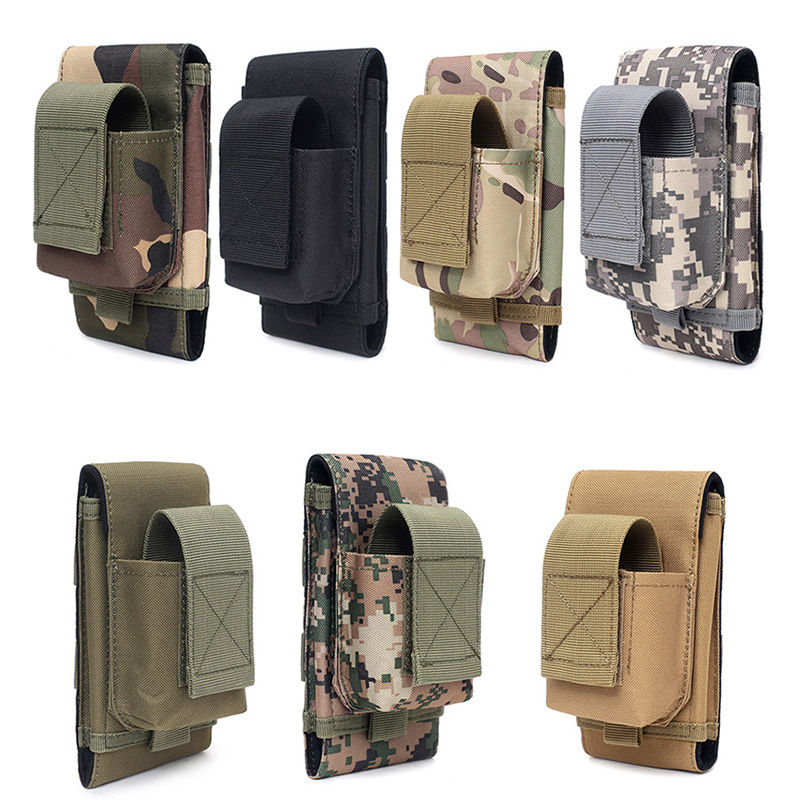 Thumbnail: Double Molle Laser Cell Phone Pouch Tactical Belt EDC Pouch Holder Waist Accesso