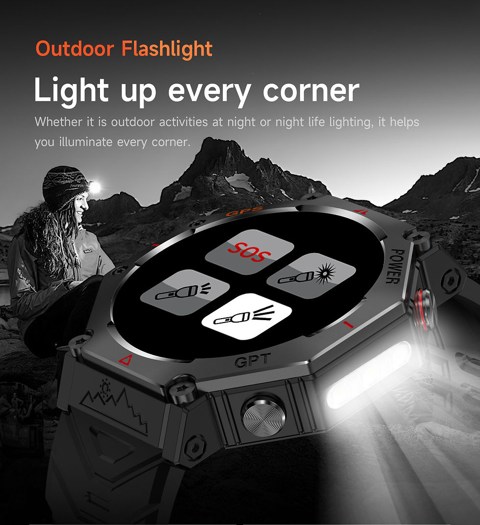 Thumbnail: T-Rex 3 Ultra Military Grade GPS Smart Watch 10ATM Waterproof Compass Altimeter 