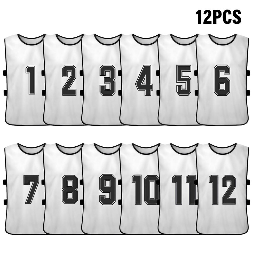 Thumbnail: 6PCS/2PCS Adults Soccer Pinnies Quick Drying Football Team Jerseys Youth Sports 