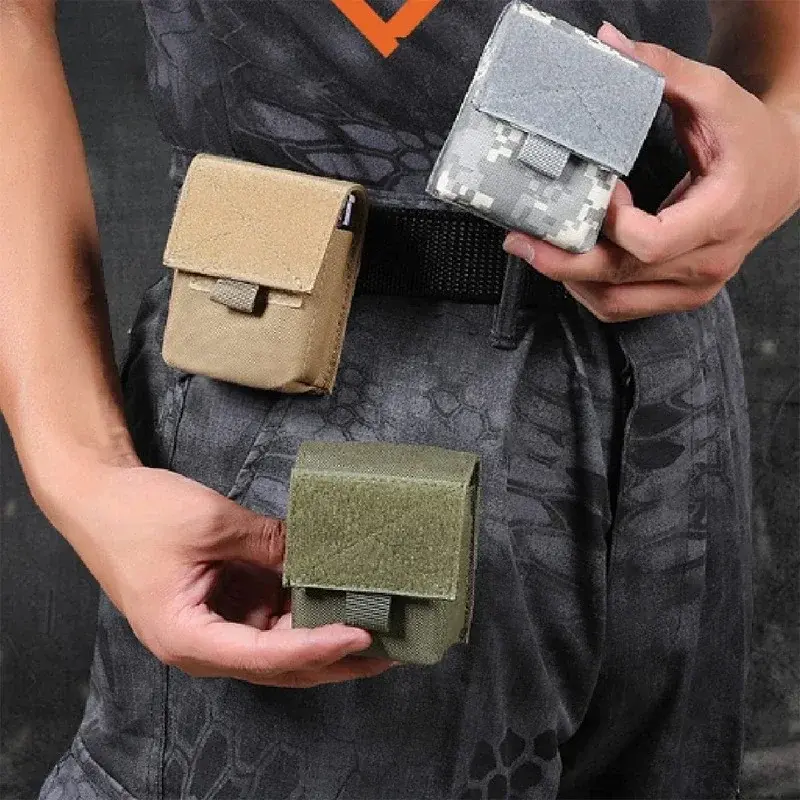 Thumbnail: Small Molle Pouch Utility Mini Wallet EDC Tool Waist Pack Organizer Outdoor Hiki