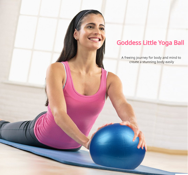 Thumbnail: 1PC Frosted Thickened Exercise Clip Back Ball Fitness Ball Pilates Yoga Ball Ind