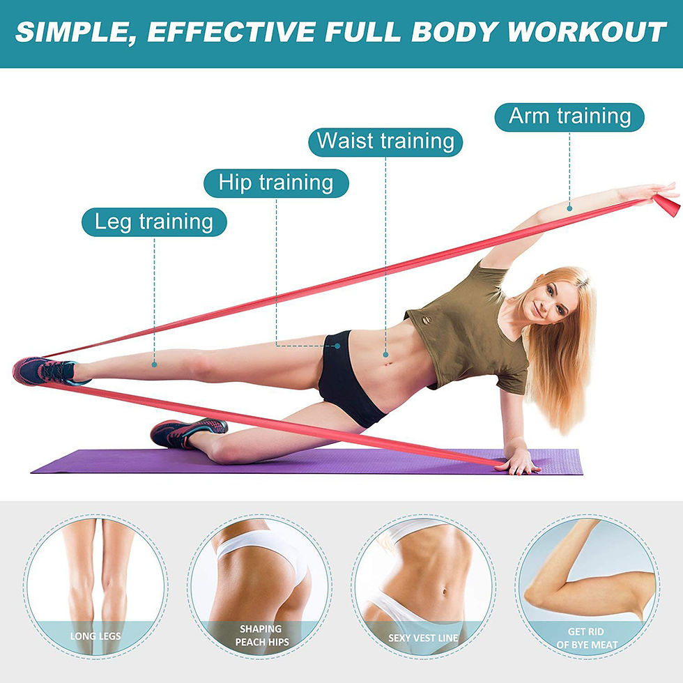 Miniaturbild: Yoga Sport Resistance Bands Pilates Training Fitness Exercise Home Gym Elastic B