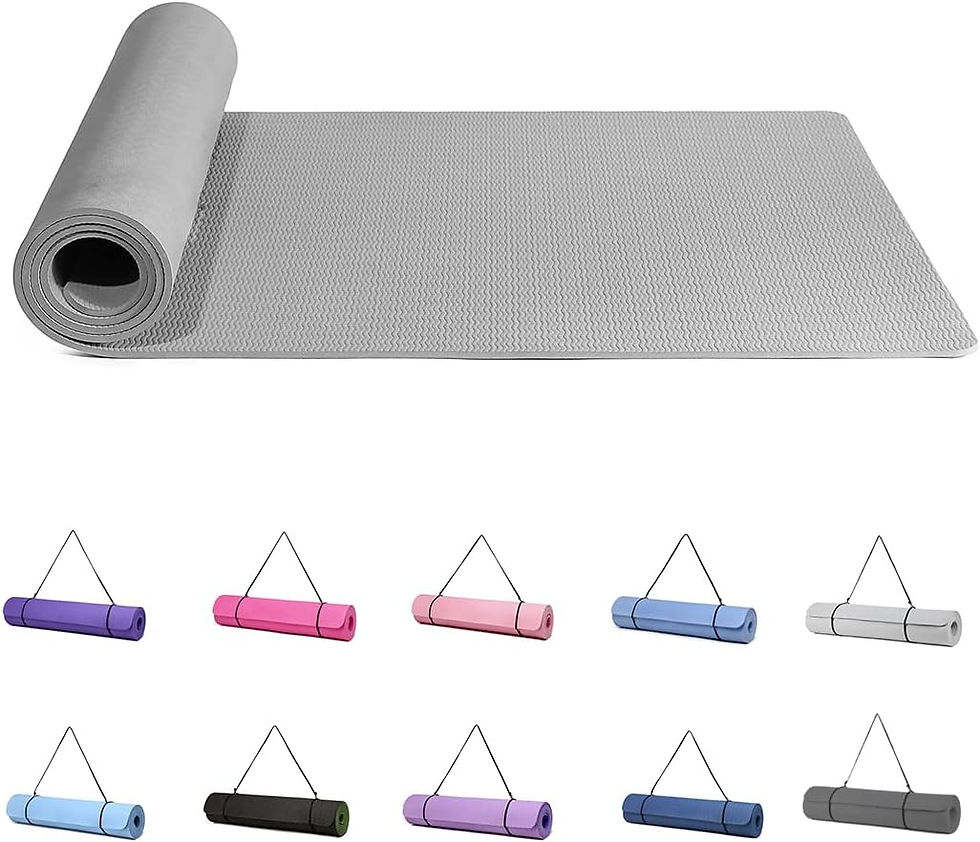 Thumbnail: Good Nite Yoga Mat Gymnastics Pilates Exercise Mat for Women Non-Slip Thick 6mm 