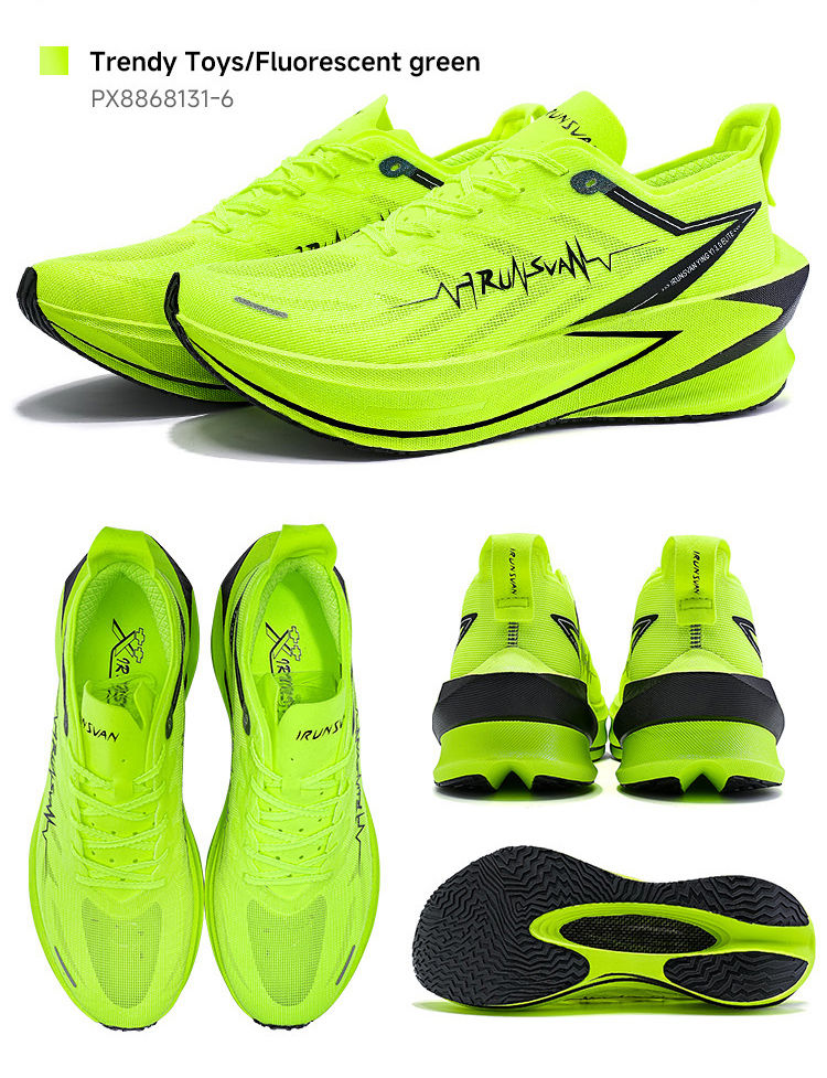 Thumbnail: IRUNSVAN T800 Carbon Plate Sports Shoes Professional Marathon Racing Running Sho