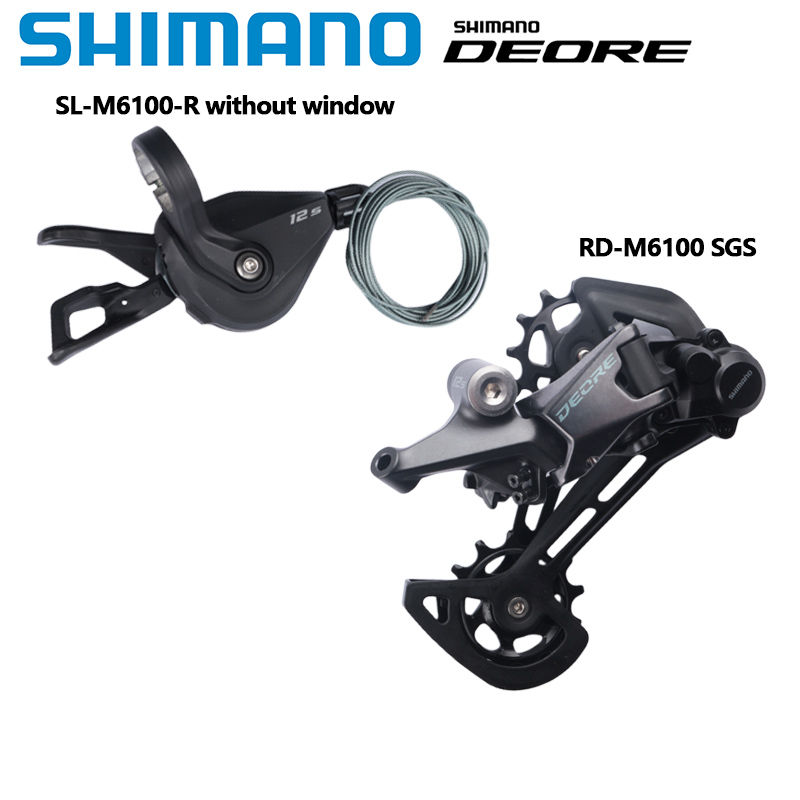 Thumbnail: SHIMANO DEORE SL-M6100 Right RD-M6100 SGS 12 Speed Shifter Rear Derailleur Origi