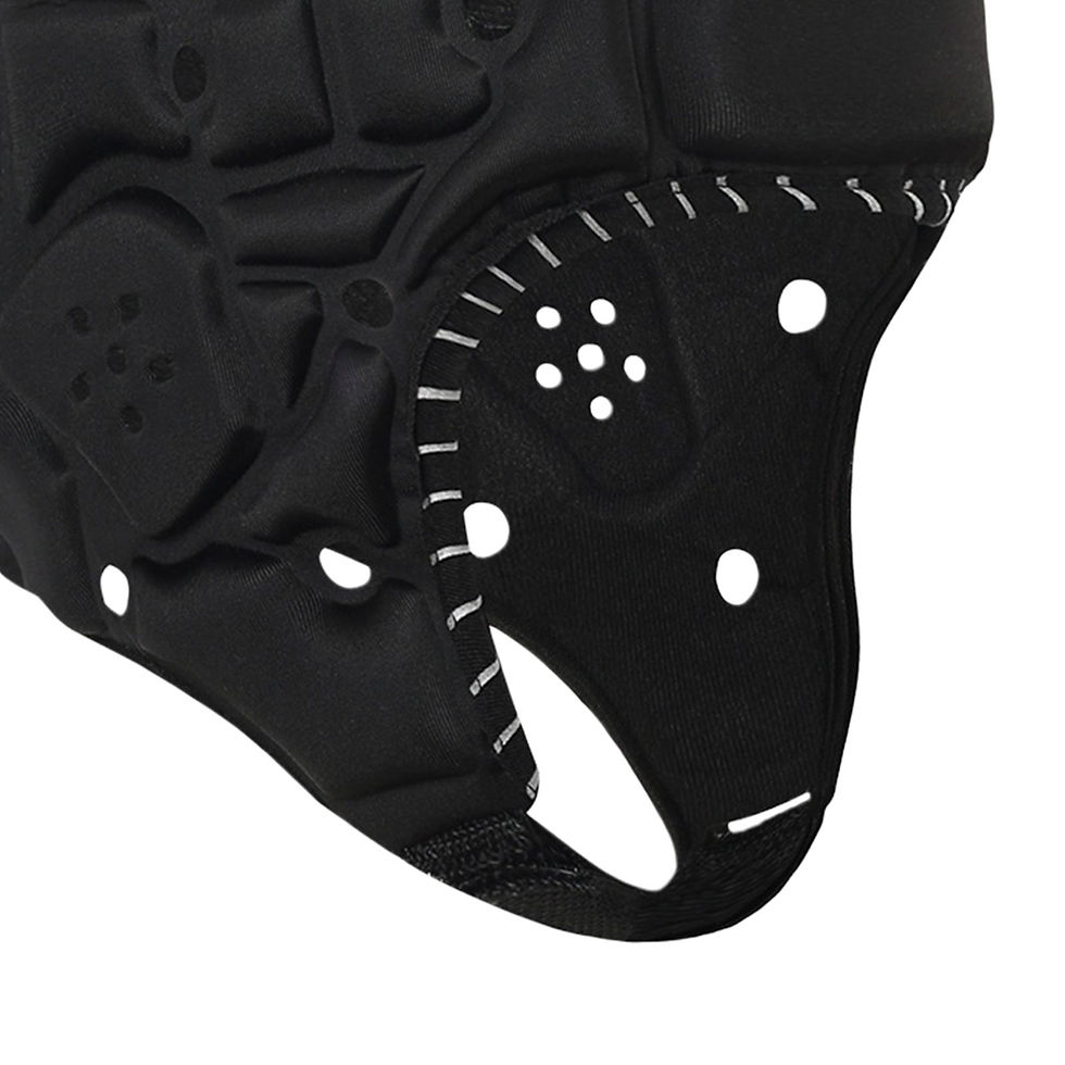 Thumbnail: Adult Football Helmets Breathable Headgear Head Protector Headguard Soccer Helme