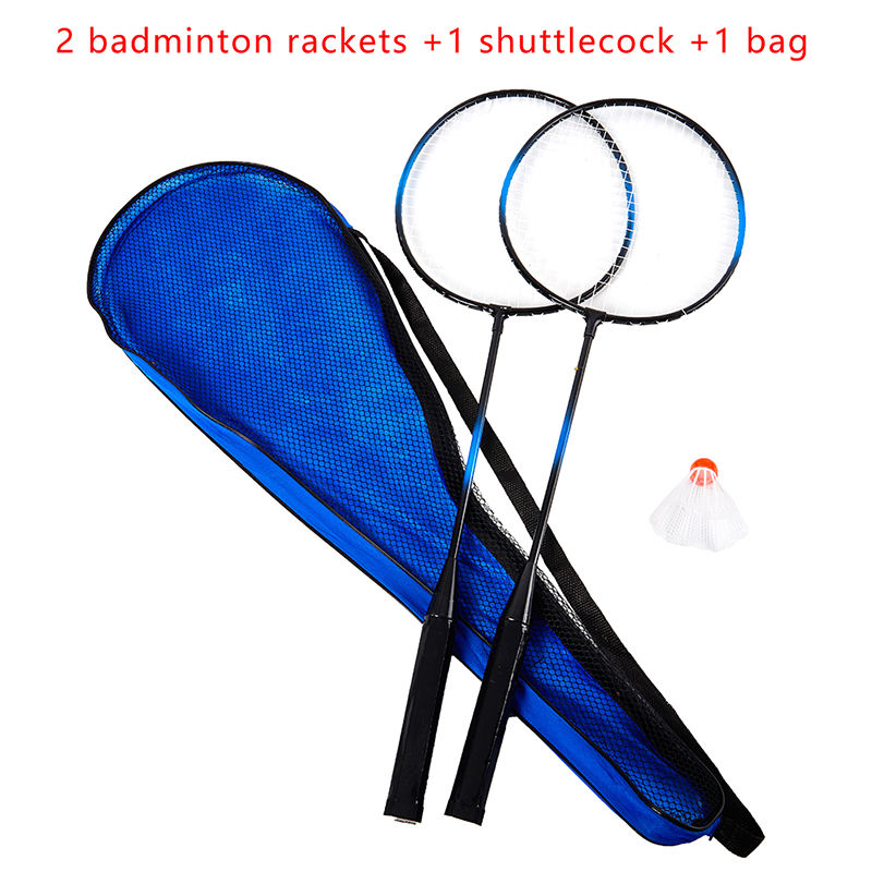 Thumbnail: Professional Badminton Rackets Shuttlecocks and Carrying Bag Set Double Badminto
