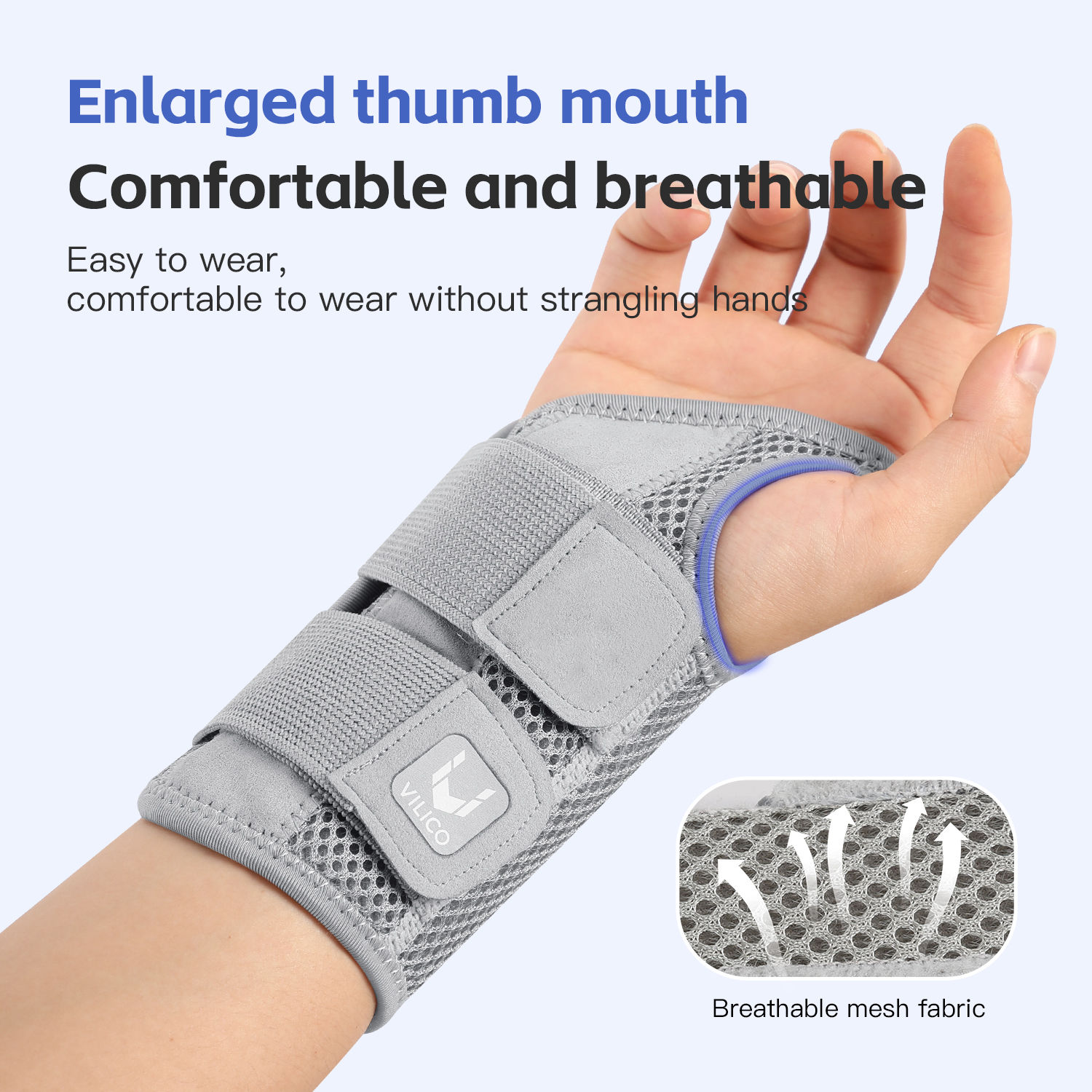 Finger Joint Pain Tendon Sheath Adjustable Dual Strap Wrist Guard with Thin Desi