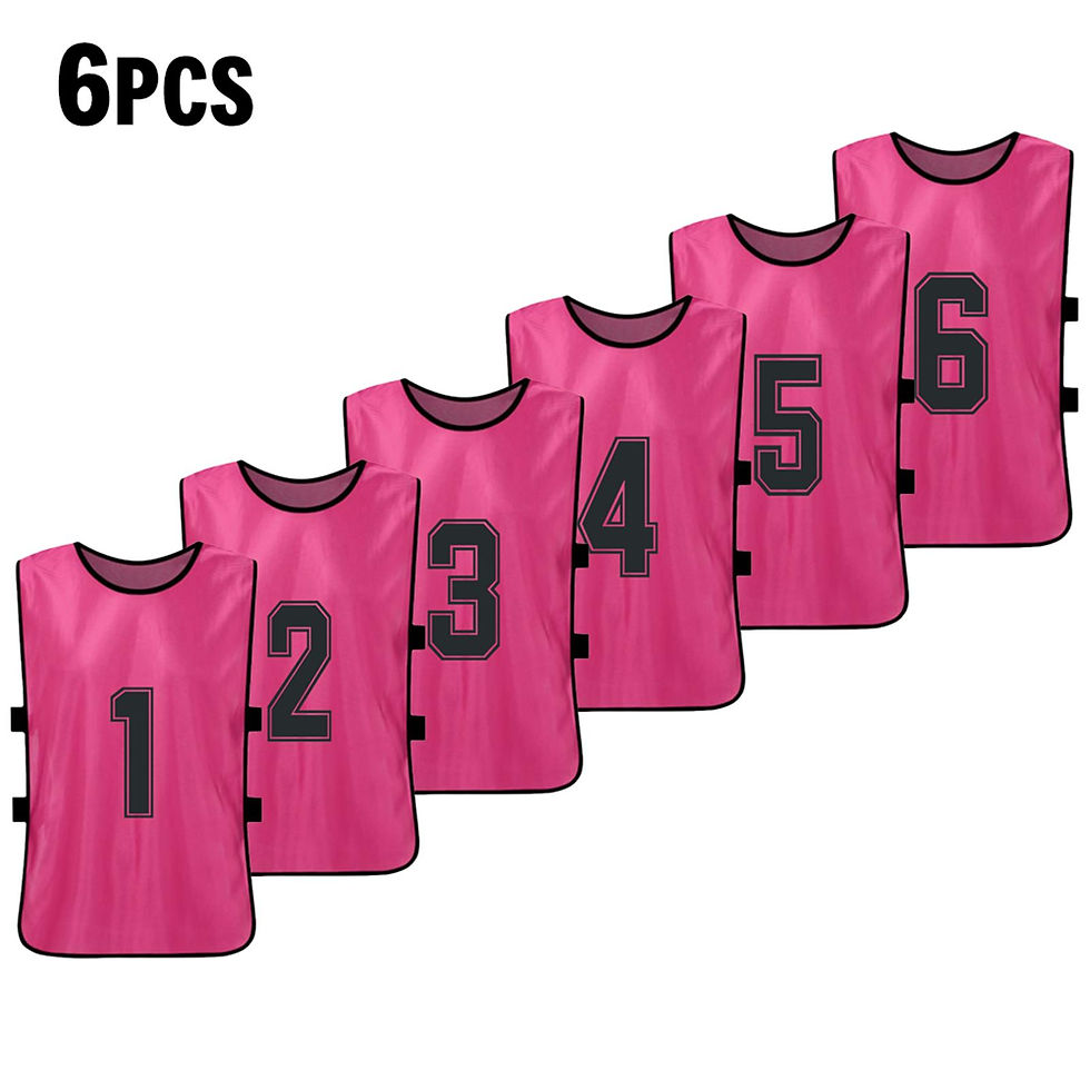 Thumbnail: 6PCS/2PCS Adults Soccer Pinnies Quick Drying Football Team Jerseys Youth Sports 