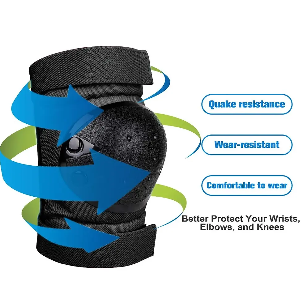 Thumbnail: 7PCS/Set Teens Adult Knee Pads Elbow Pads Wrist Guards Helmet Protective Gear Se