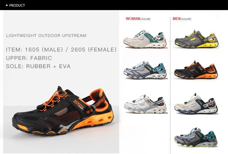 Thumbnail: HUMTTO Summer Wading Hiking Shoes for Men Outdoor Man Sneakers Breathable Quick 