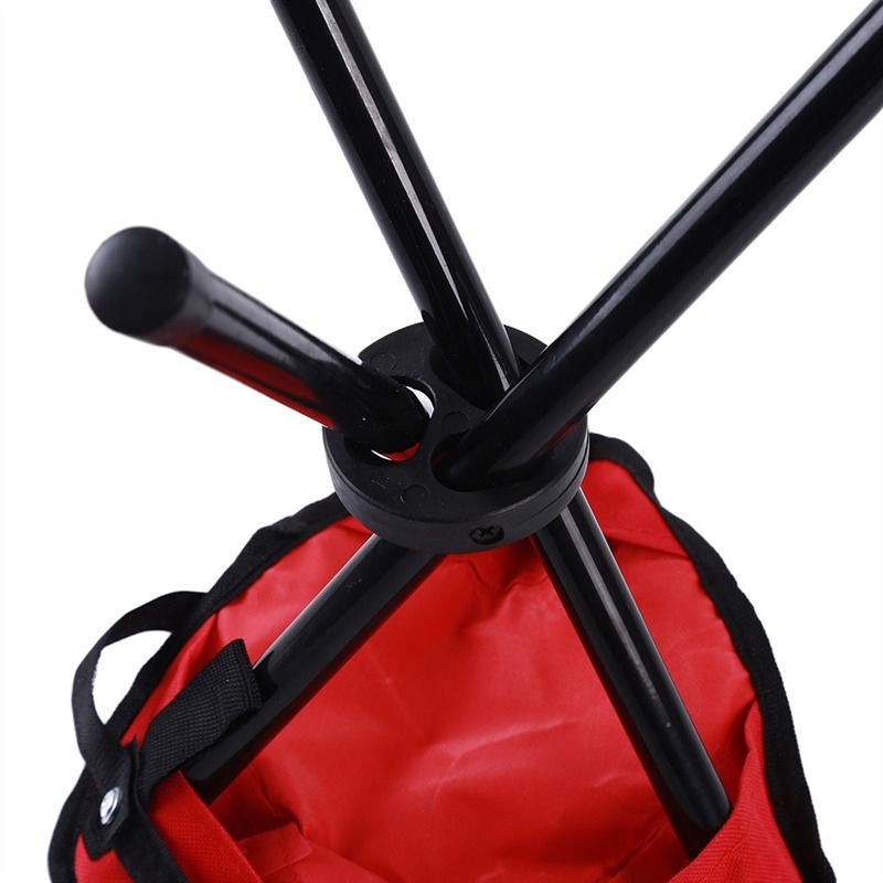 Miniaturbild: Picnic Outdoor Camping Portable Folding Chair Iron Foldable Three-Legged Stool S
