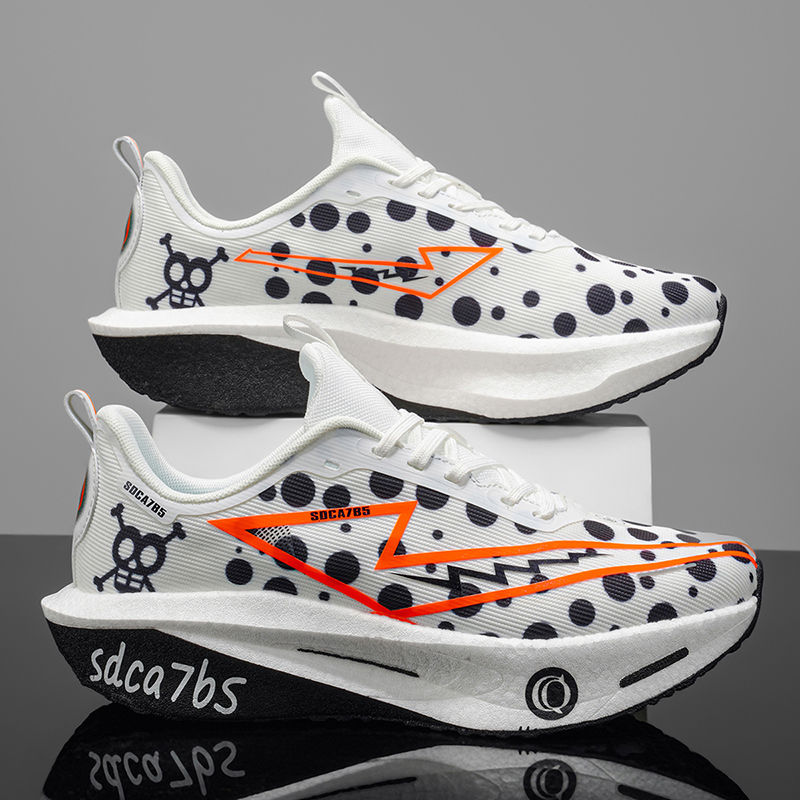 Thumbnail: Men Running Shoes Carbon Board Marathon Speciality Sports Breathable Lightweight