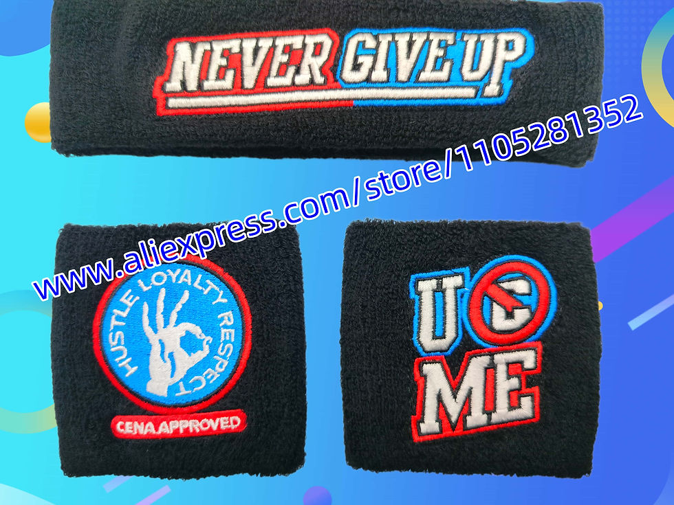 Miniaturbild: Sweatband Wrist For JOHN CENA Tennis Wrestling Sports Wristband Volleyball Gym W