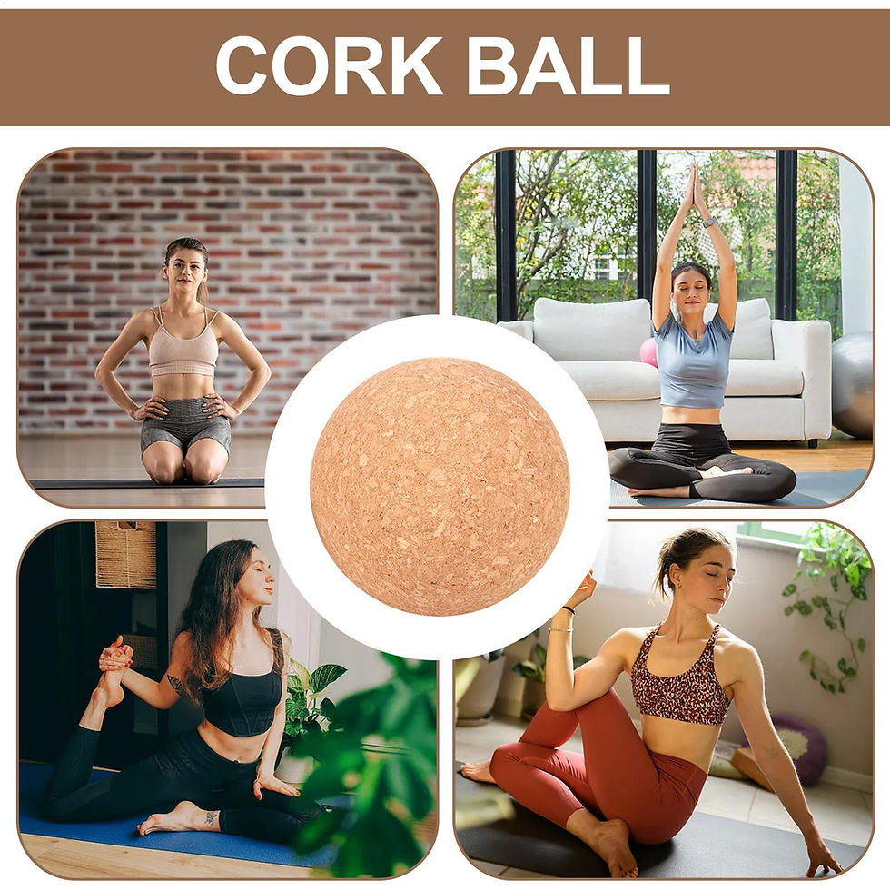 Thumbnail: Cork Yoga Massage Ball Back Massage Foot Massager Yoga Ball Tension Release Ther