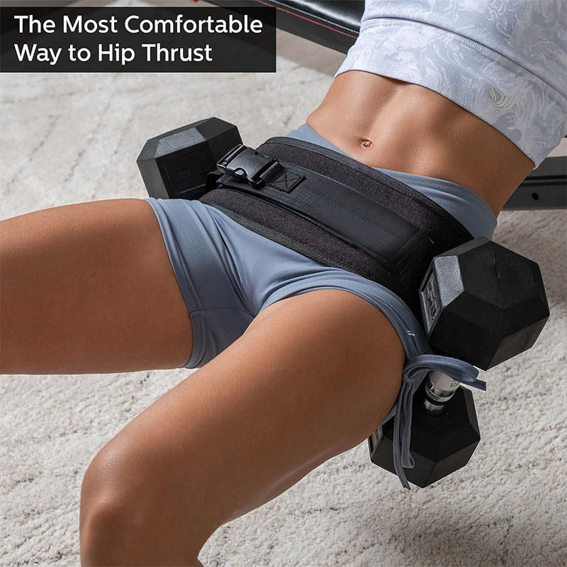 Sports Hip Thrust Belt Glute Trainer Adjustable Hip Thrust Belt For Dumbbells Me