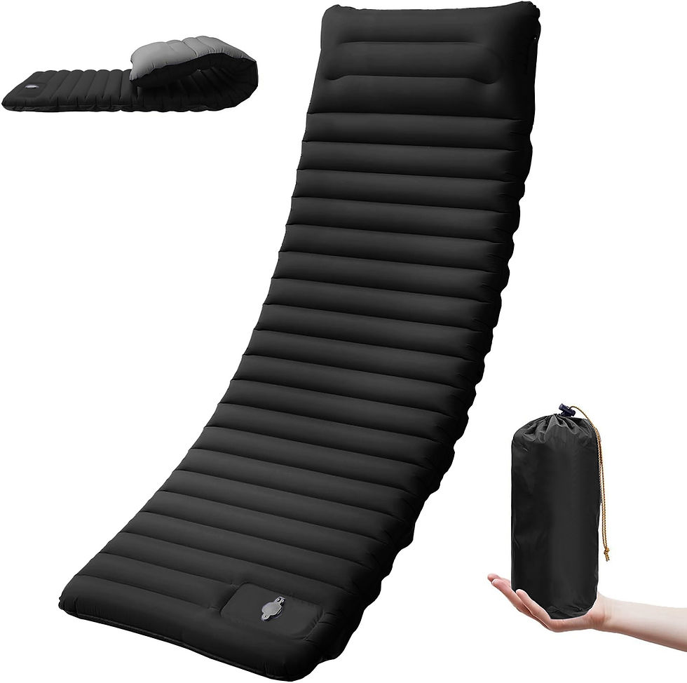 Miniaturbild: Extra Thick 4 Inch Camping Sleeping Pad Outdoor Camping Self-Inflating Mats Spli