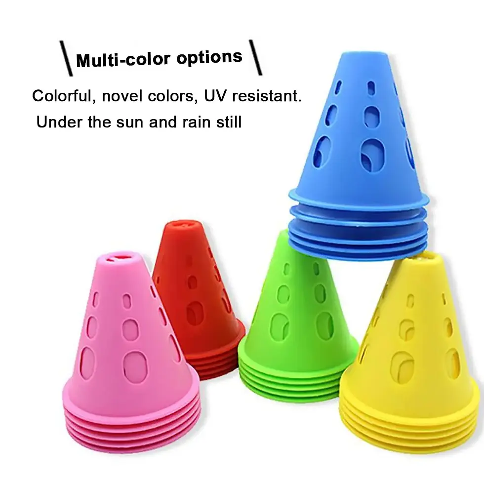 Thumbnail: 20/40/60 PCS Colorful Windproof Skate Marker Cones Roller Football Marking Cup S