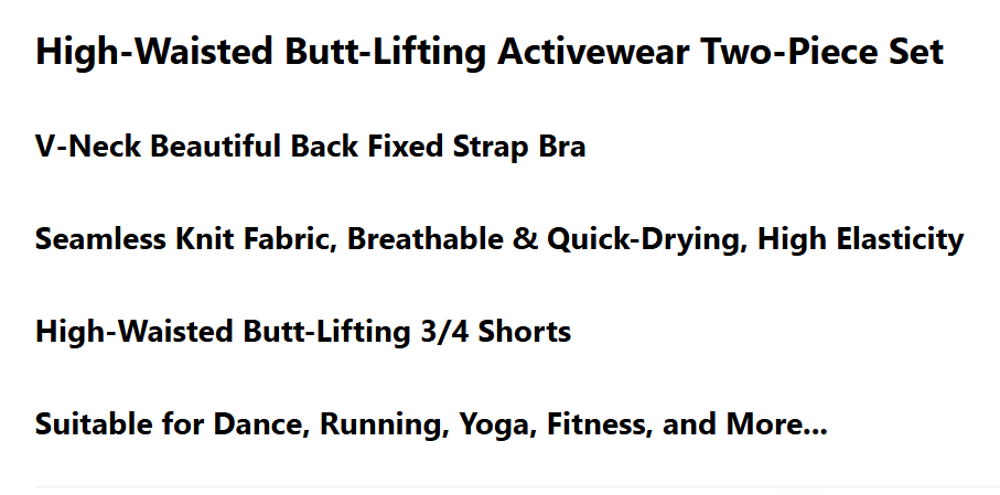 Thumbnail: Short Set Peach High-Waisted Hip-Lifting Women's Exercise Suit Shockproof Yoga F