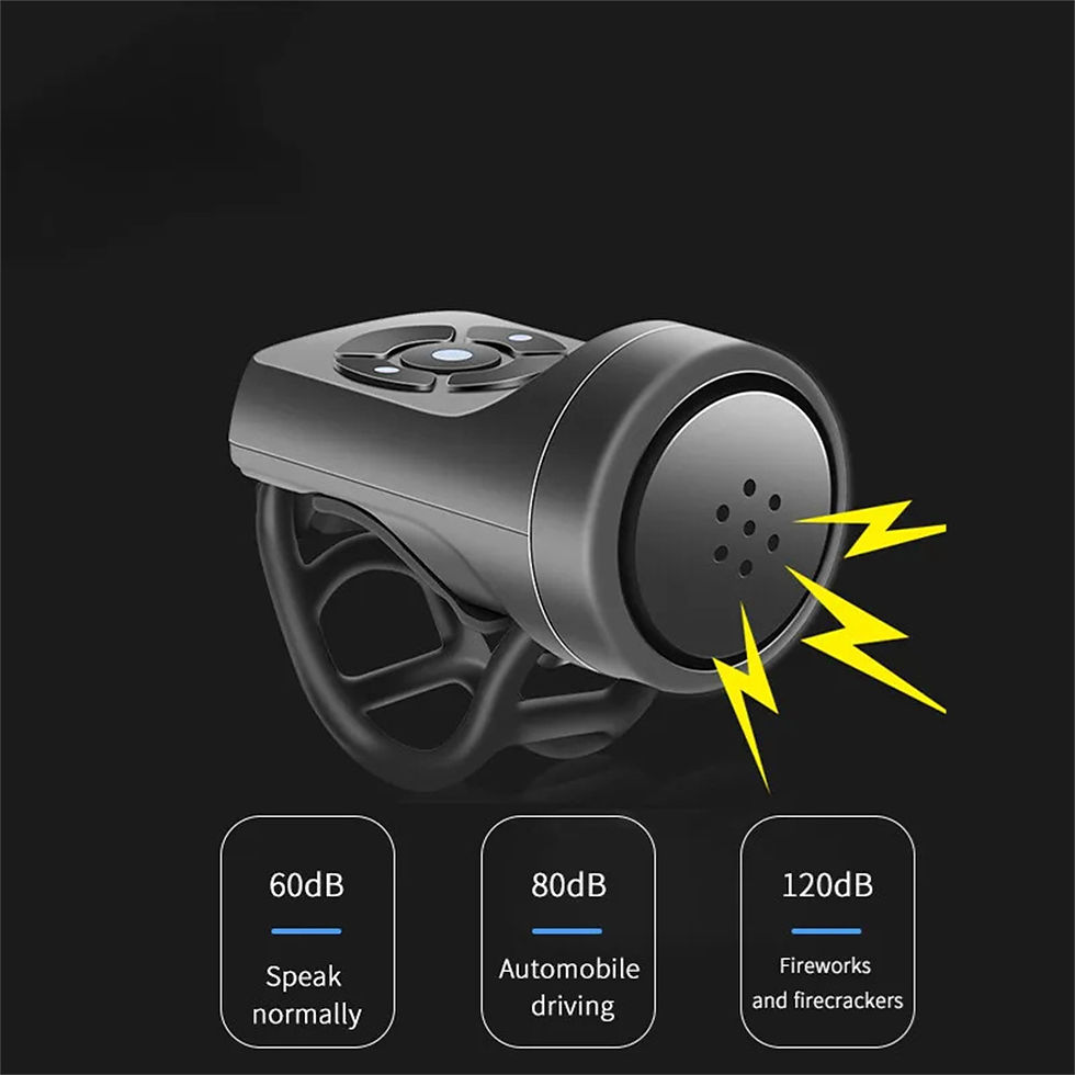 Miniaturbild: USB Rechargeable Bicycle Electric Bell Motorcycle Horn 4 Modes Mountain Bike Bel