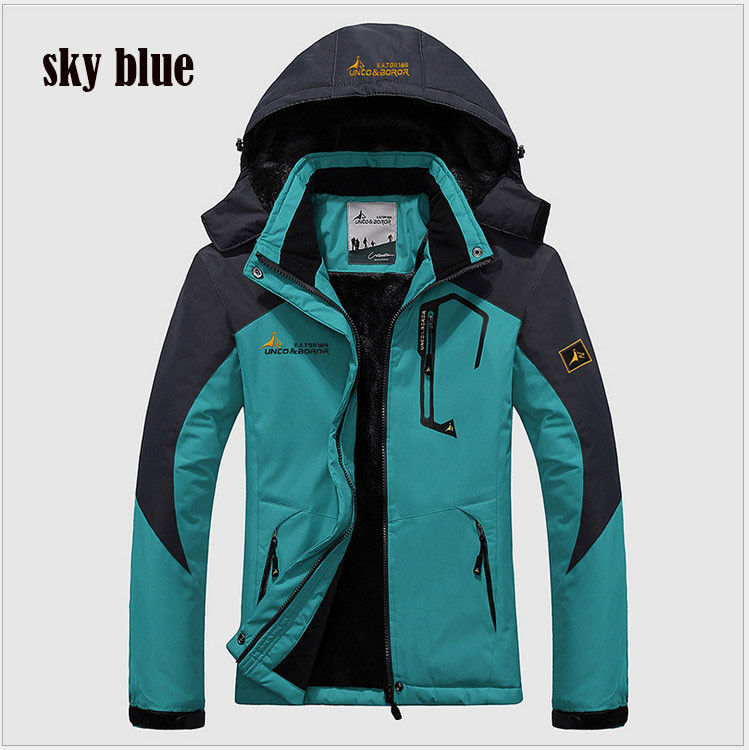 Thumbnail: Winter Parka Men Windbreak Plus Thick Warm Windproof Fur Coats Male Military Hoo