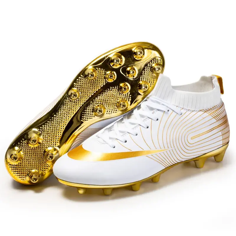 Miniaturbild: Professional Men Ankle Football Boots Outdoor Grass Cleats Unisex Soccer Shoes L