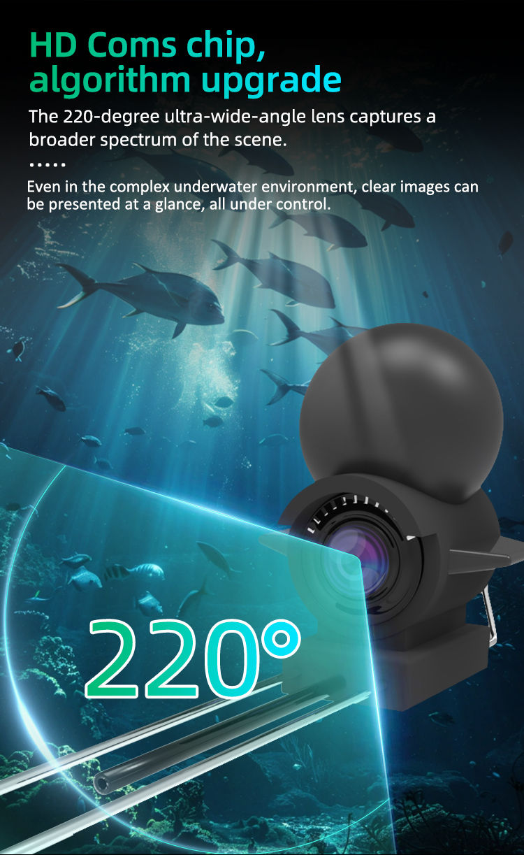 Thumbnail: Dodosee Handheld 1080P 4.3'' LCD Fish Finder Portable Fish Depth Finder Water Un