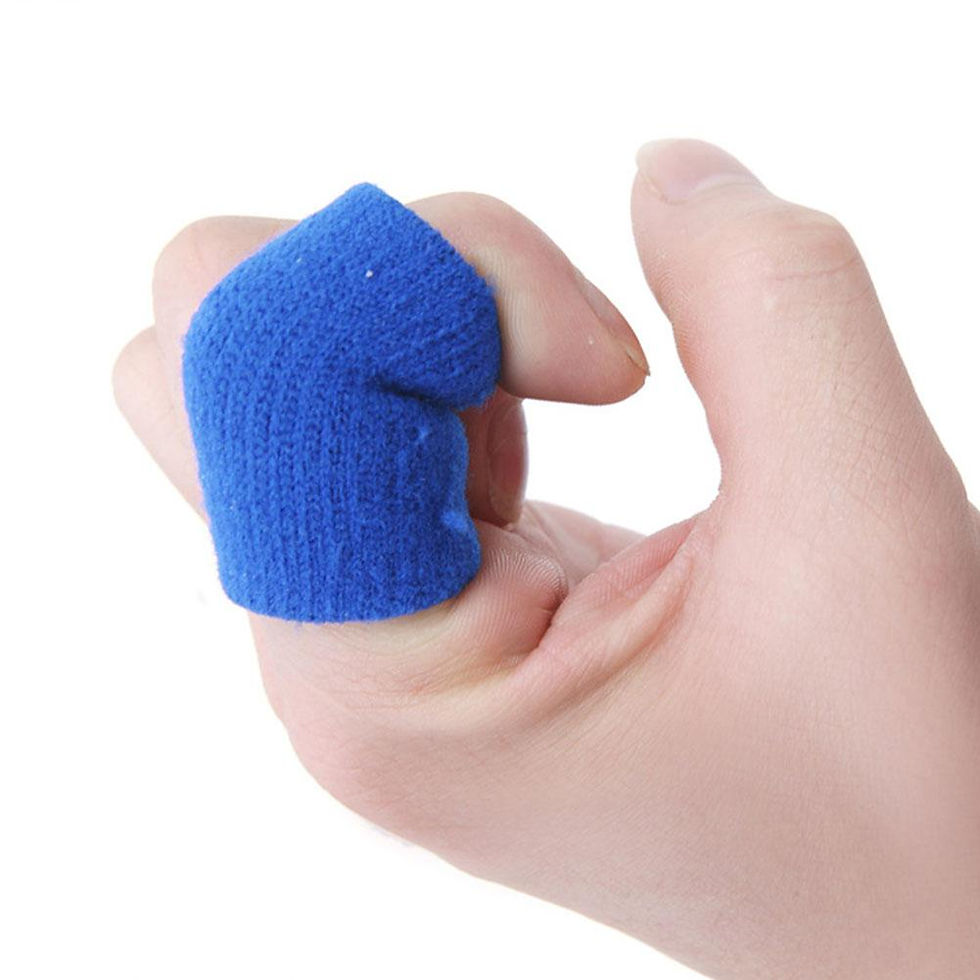 Miniaturbild: 10pcs Nylon Finger Sleeve Support Thumb Brace Protector Gear Breathable Elastic 