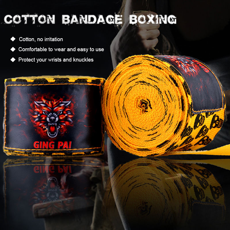 Thumbnail: GINGPAI Boxing Bandage Handguard Men and Women Kids Professional Muay Thai MMA B